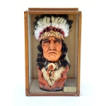 CABEÇA INDIO EM VITRINA