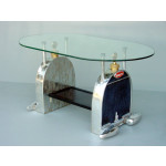 Mesa de centro motor c/ vidro