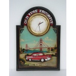 QUADRO COM RELÓGIO E CARRO