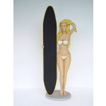 MIUDA EM BIKINI COM PLANCHA DE SURF