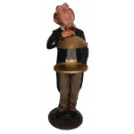 MORDOMO ENGRAÇADO COM BANDEJA