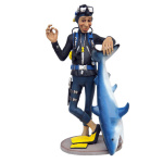 Mergulhador com Tubarão